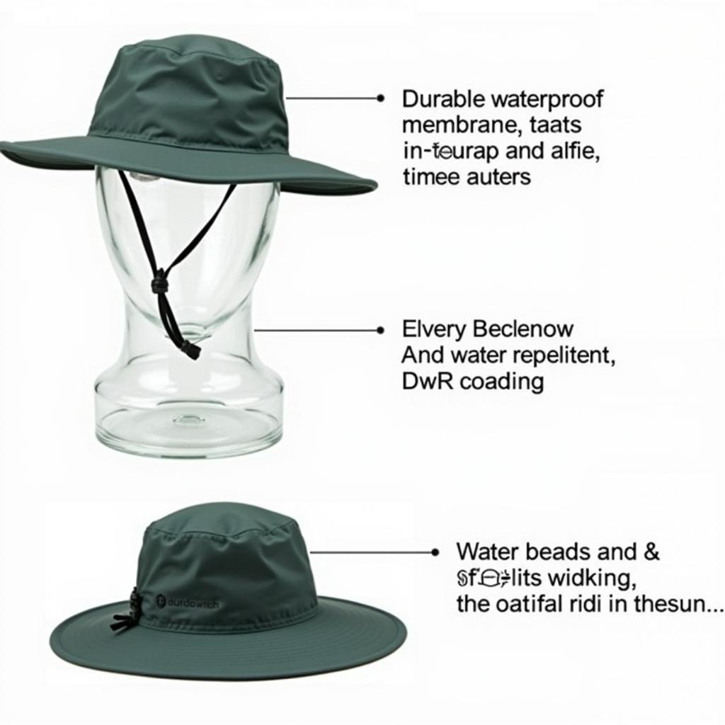 Outdoor Research Rain Hat Waterproof Features