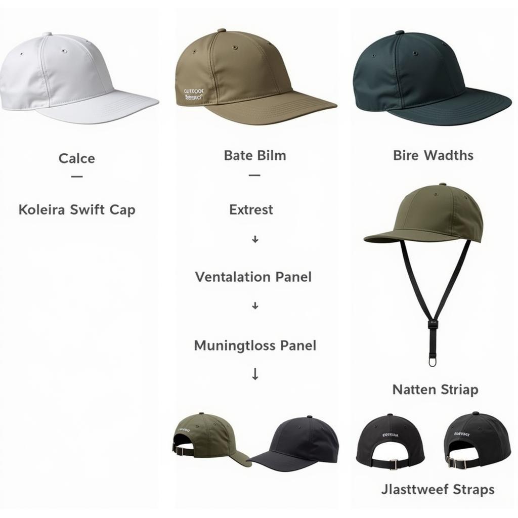 Different Outdoor Research Swift Cap Styles