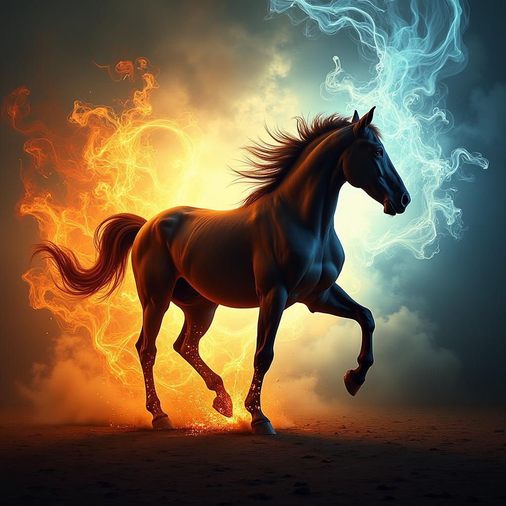 Paranormal Energy Field Surrounding a Horse