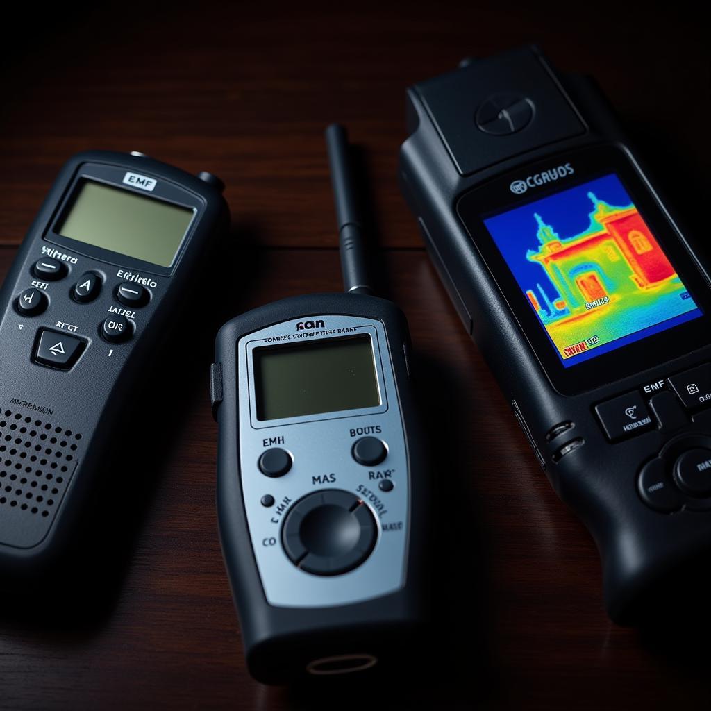 Paranormal investigation equipment including an EMF meter