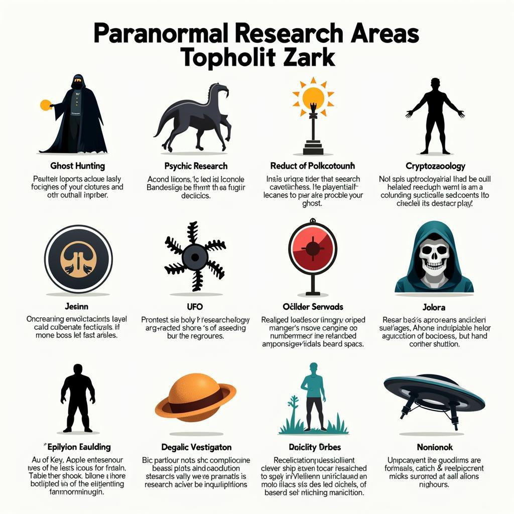 Diverse Research Areas within the Paranormal Field