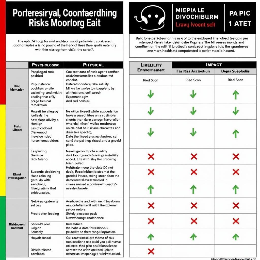 Paranormal Risk Assessment Chart