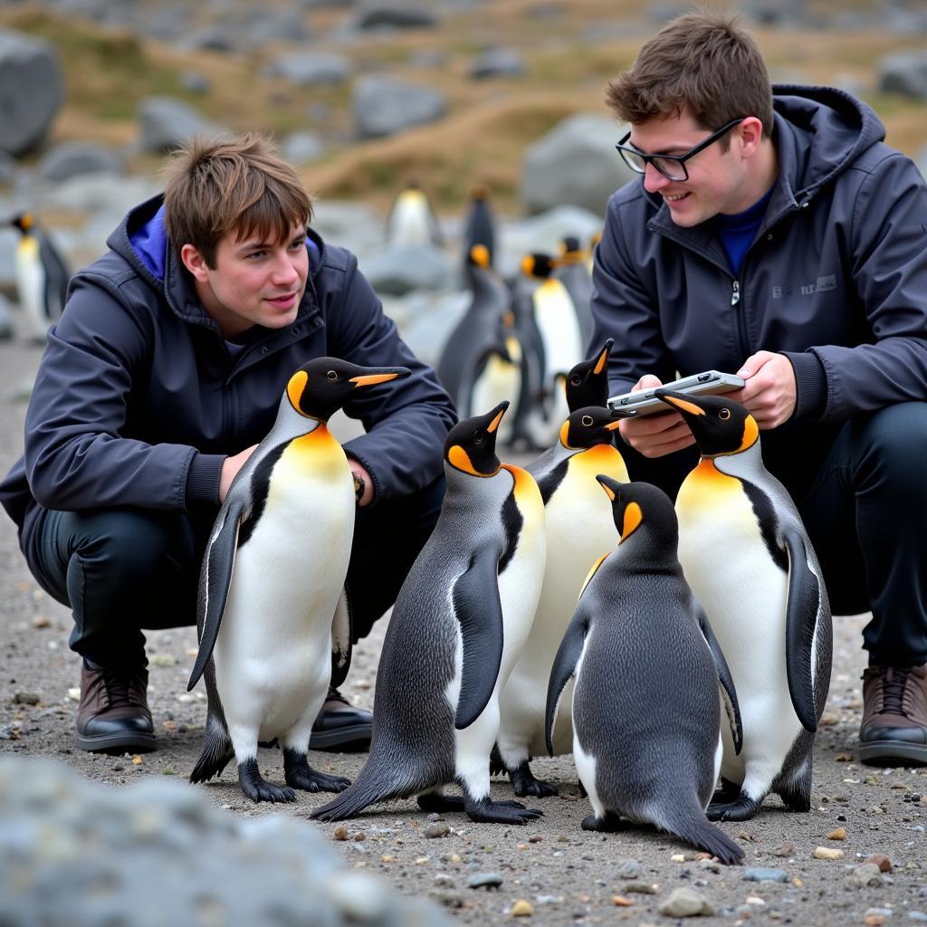 Penguin Communication Research: Vocalizations and Displays