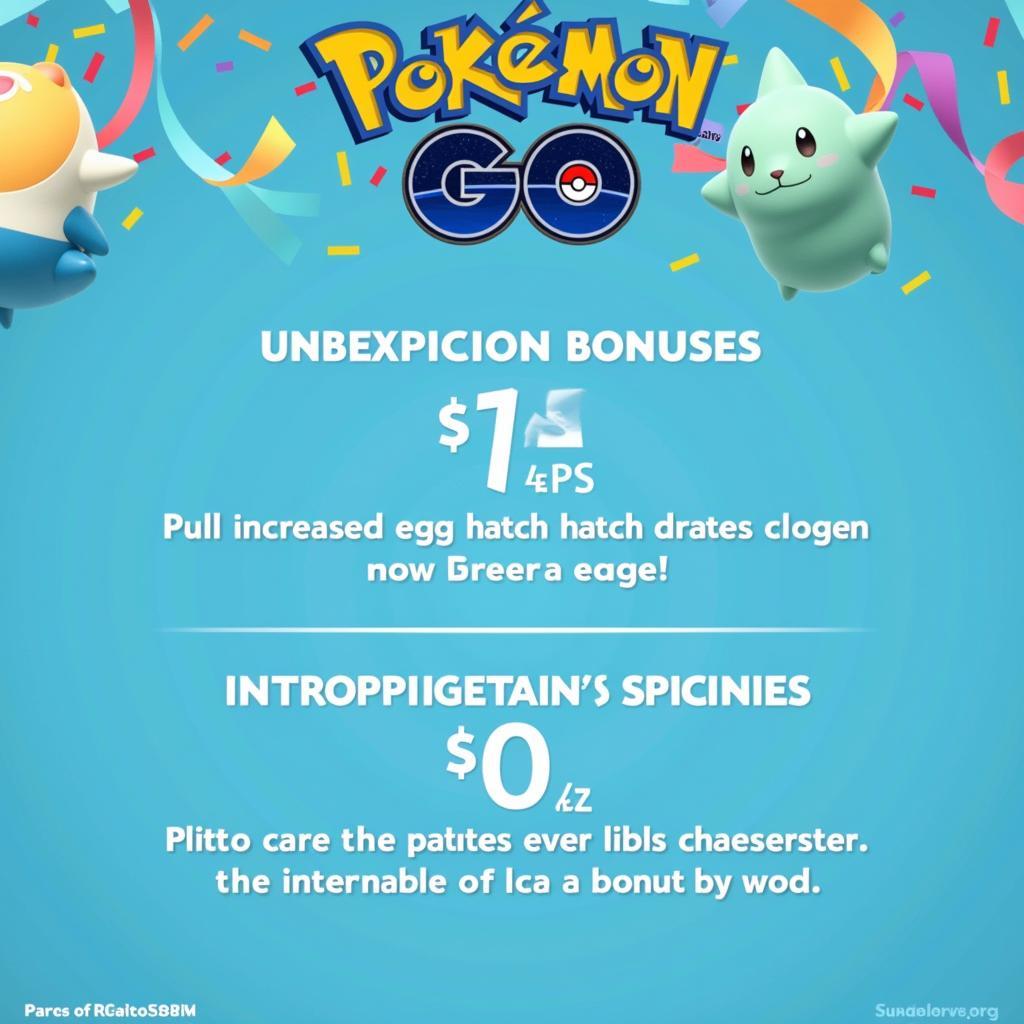 Pokemon Go Egg Hatching Event Bonus