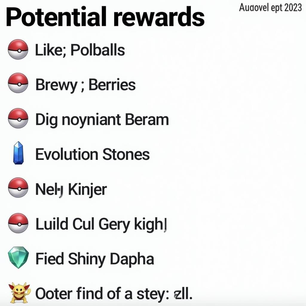 Pokemon Go Field Research Rewards for August 2023