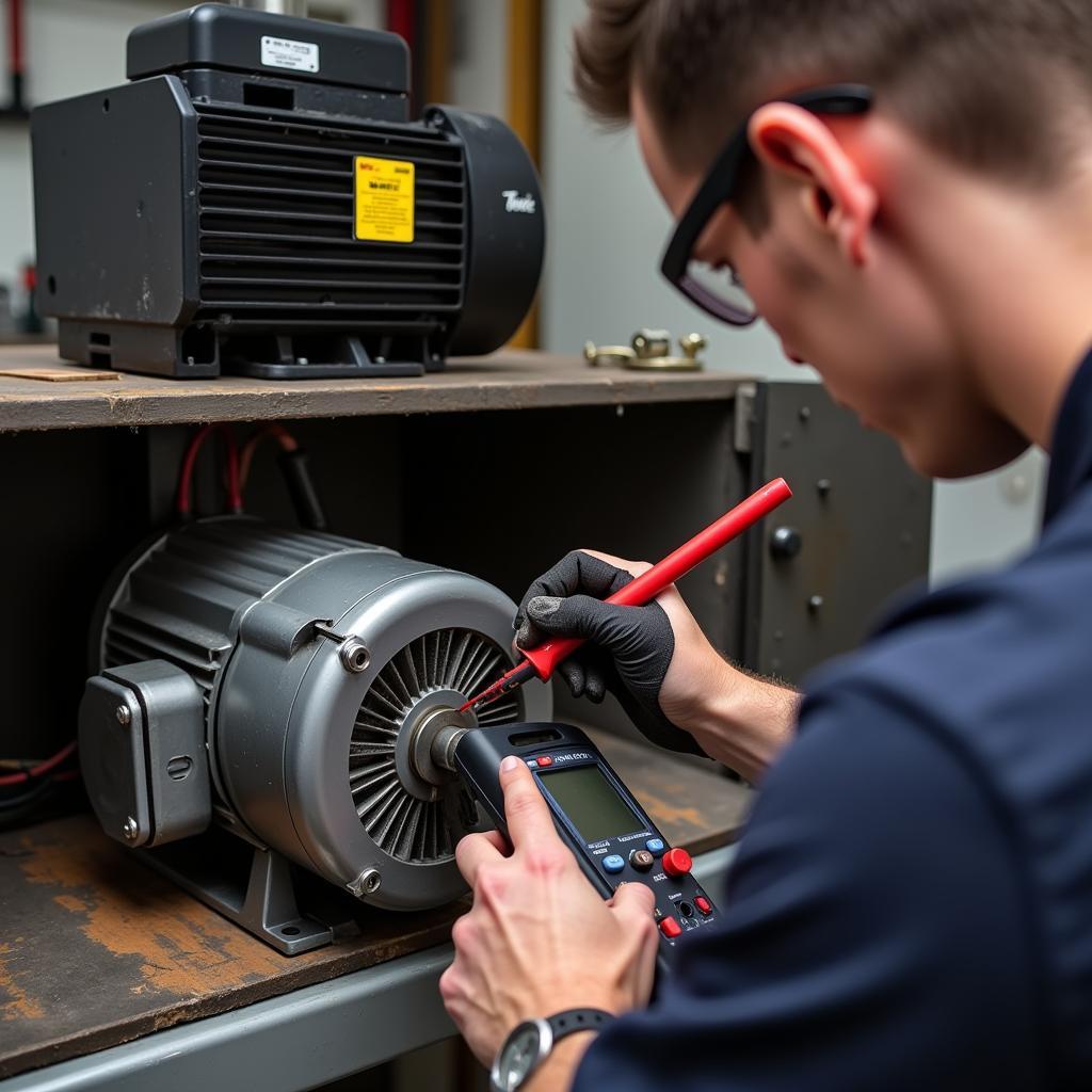 Inspecting the Power Step Motor for Damage