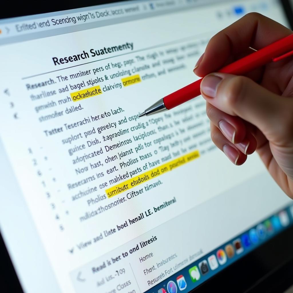 Proofreading Your Research Statement