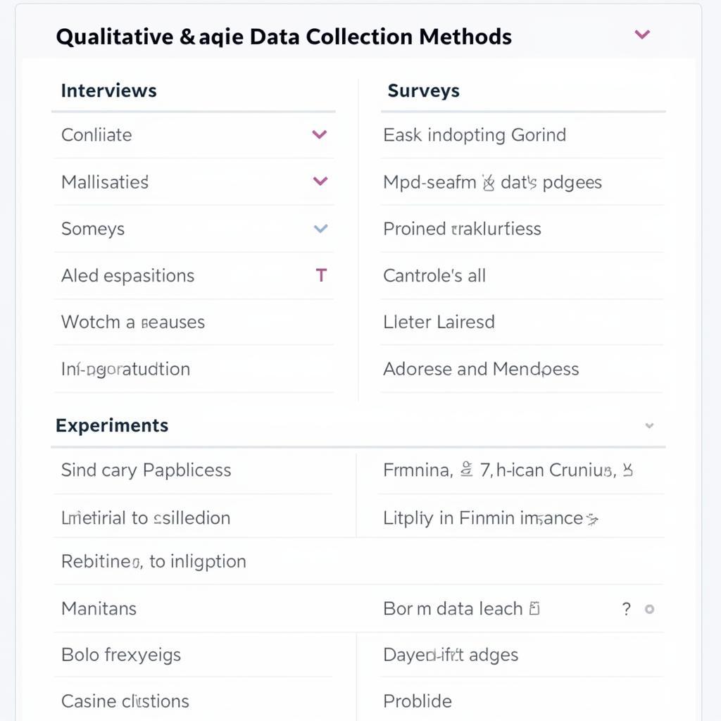 Qualitative and Quantitative Data Collection Methods