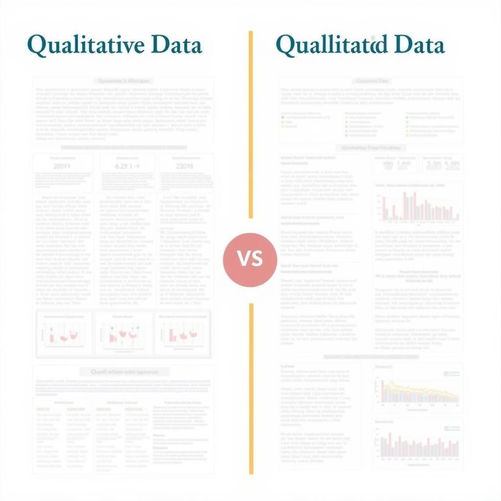 Qualitative and Quantitative Research Data Comparison