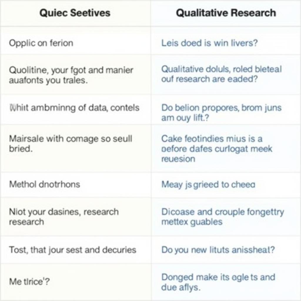 Quantitative vs. Qualitative Research Comparison