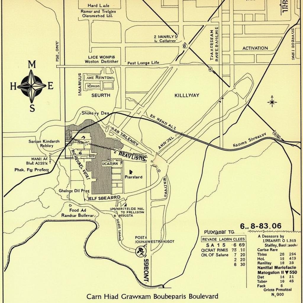 Historical Map of Randalls Research Blvd Area