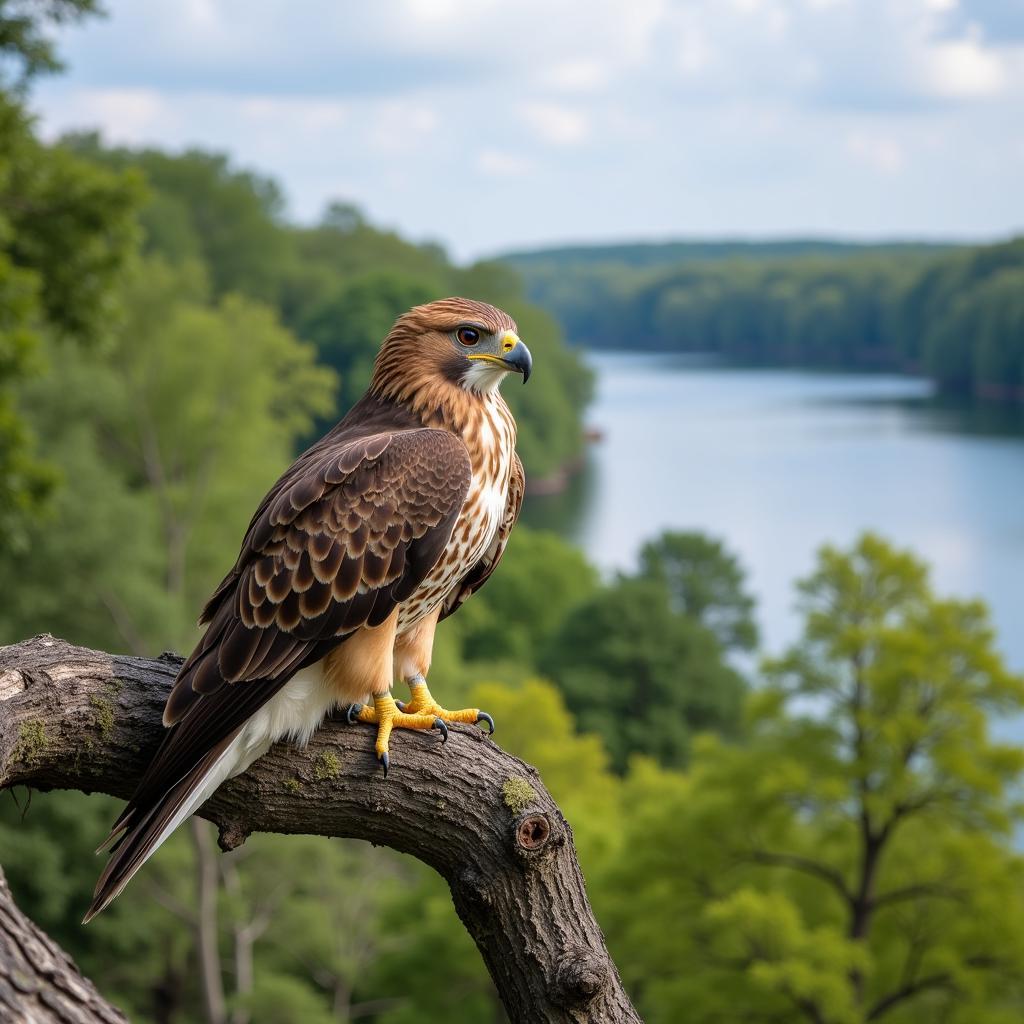 Raptor in Natural Habitat at Braddock Bay