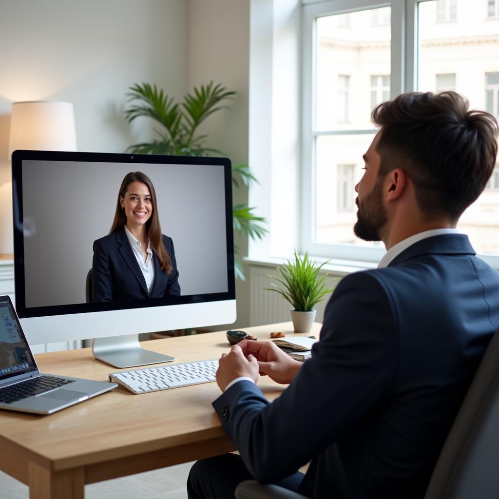 Remote Job Interview via Video Conference