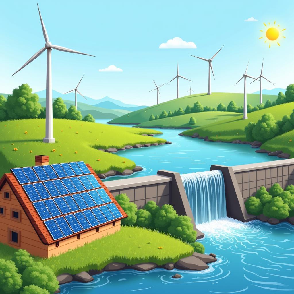 Renewable energy sources: Wind, solar, and hydro power