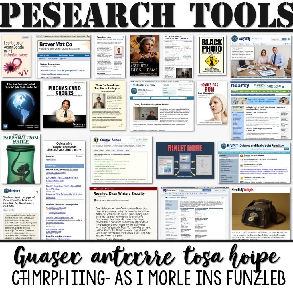 Research Advisory Tools and Resources