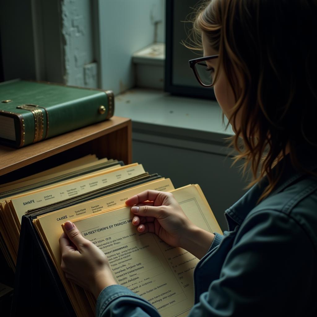 Research Assistant Organizing Paranormal Files