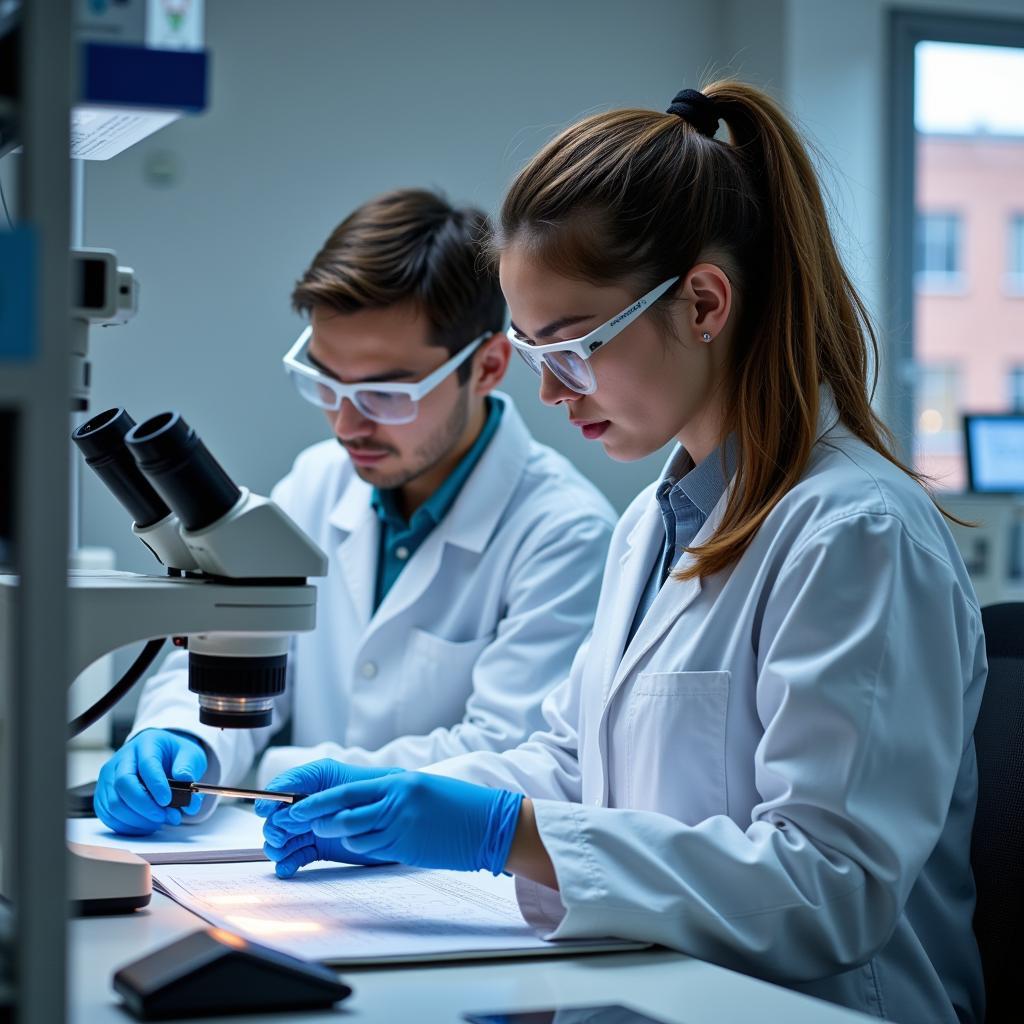 Research Assistant Working in a Lab