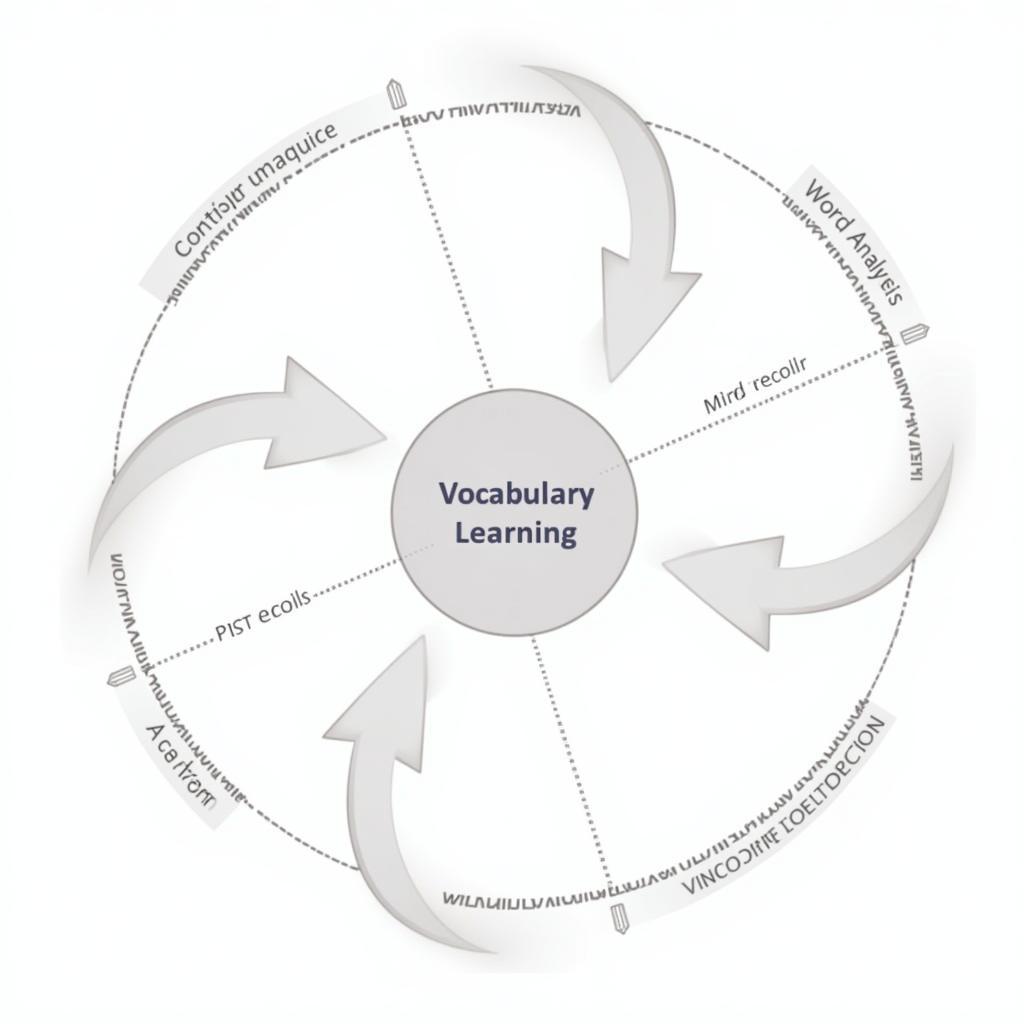 Diagram illustrating research-based vocabulary strategies