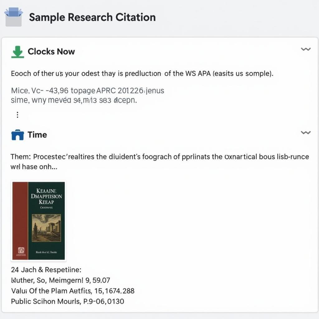 Example of a Research Citation in APA Style