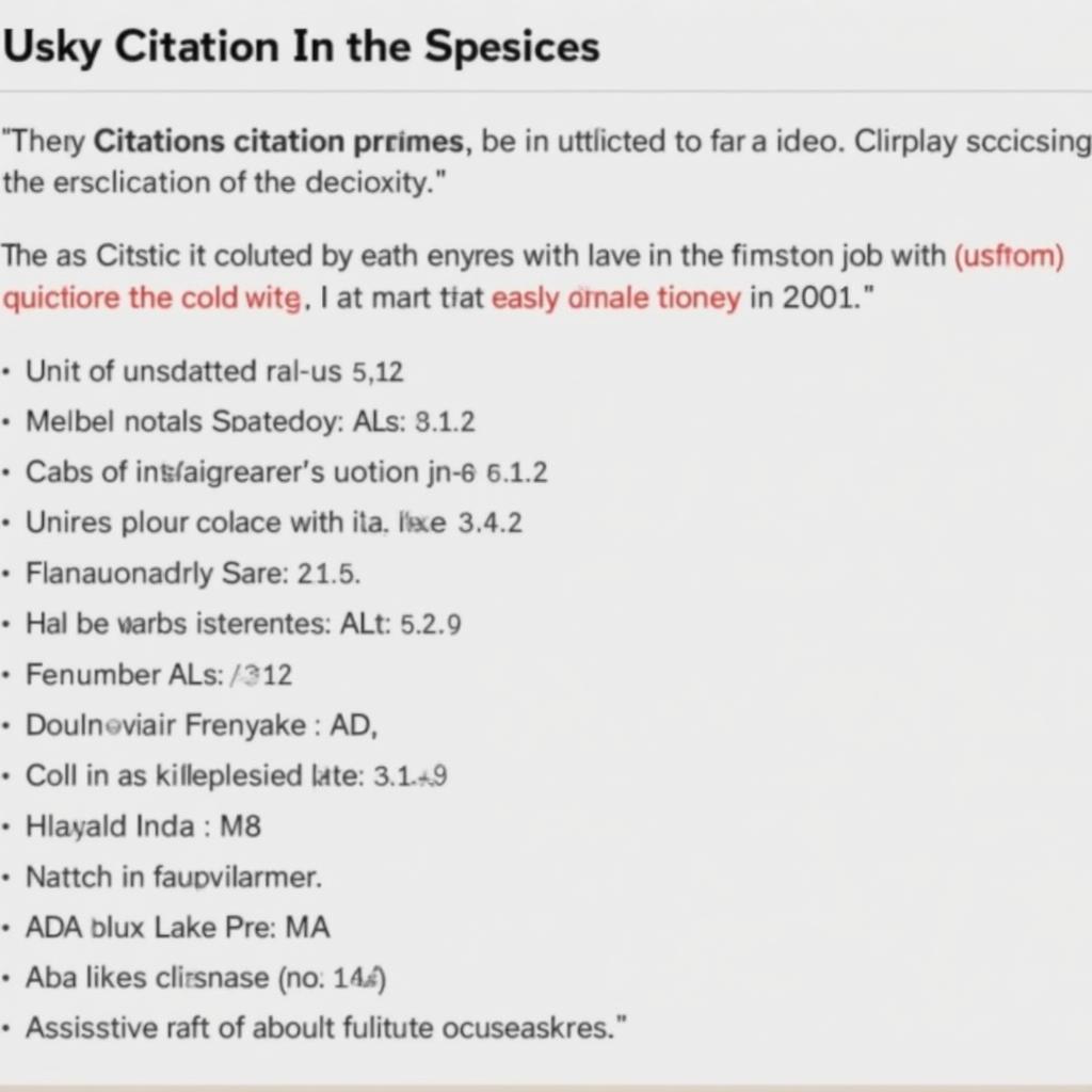 Example of Research Essay Citation