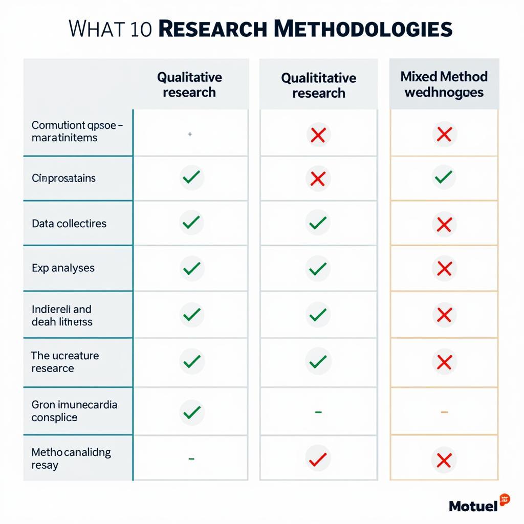 Research Methodology Analysis Chart