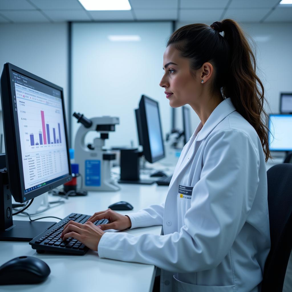 Research Nurse Working in a Houston Lab