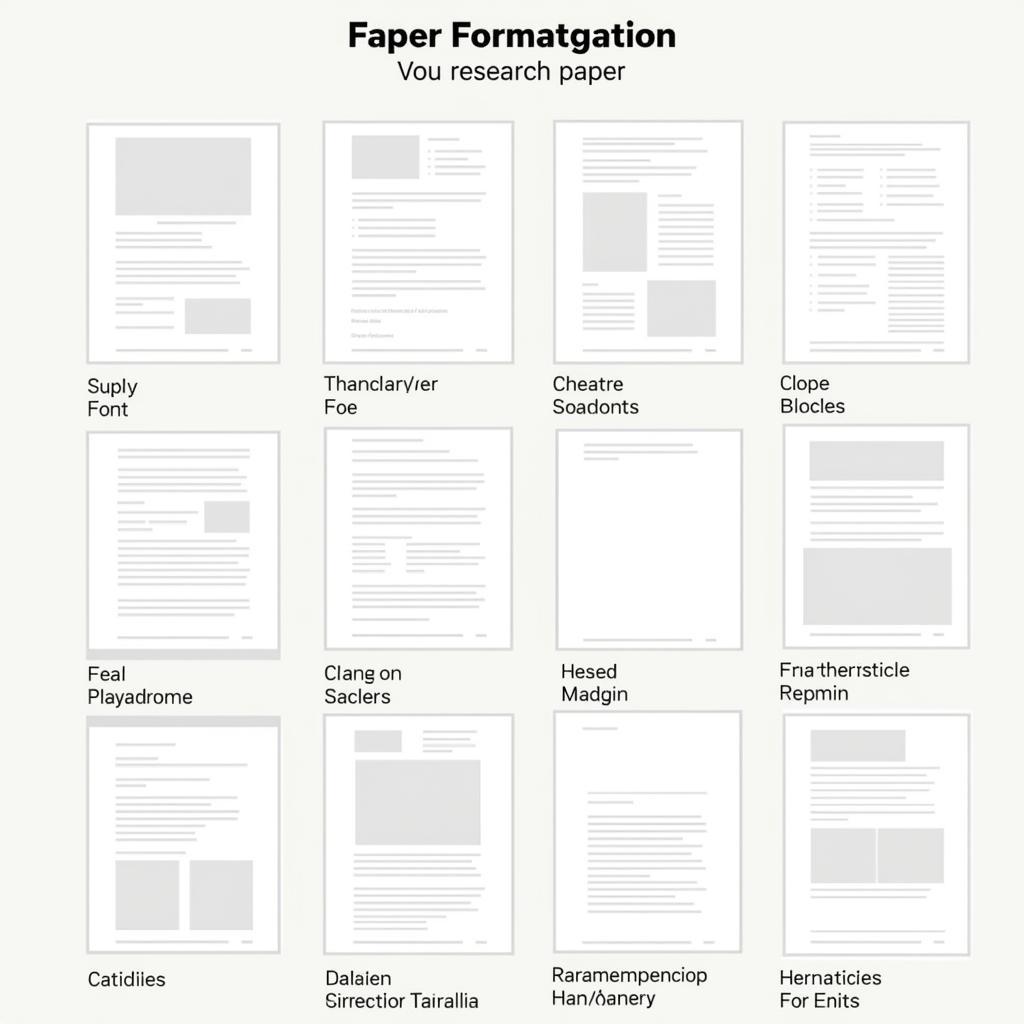 Research Paper Formatting Styles