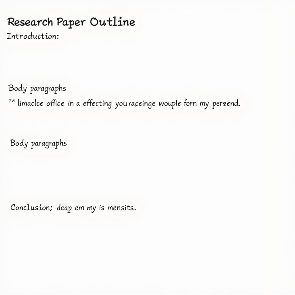 Research paper structure outline