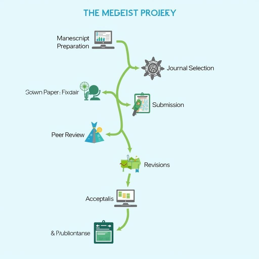 The research paper submission process: manuscript preparation, journal selection, peer review, revisions, and publication.