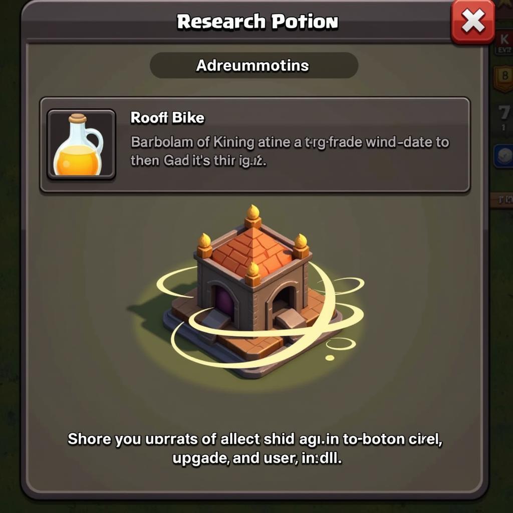 Research Potion Used for Hero Upgrade in Clash of Clans