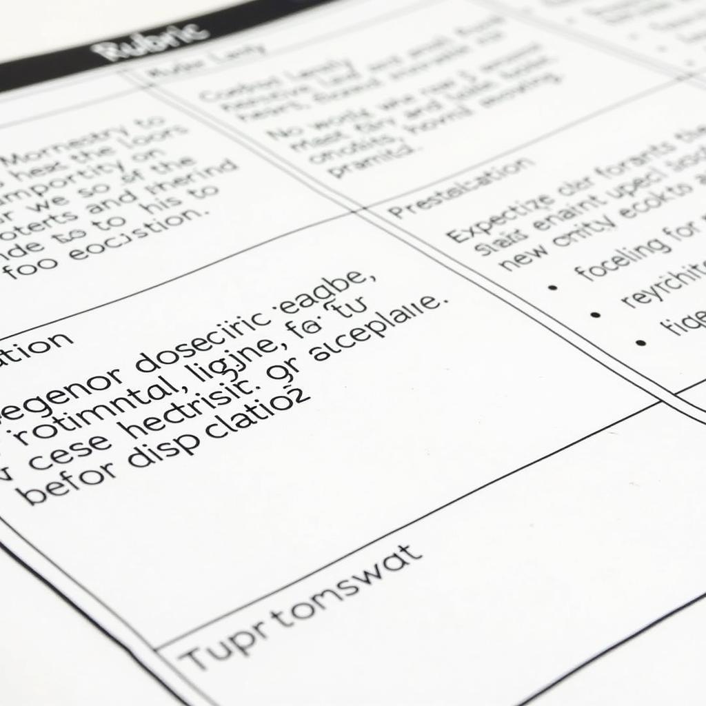 Research Rubric Criteria and Scoring