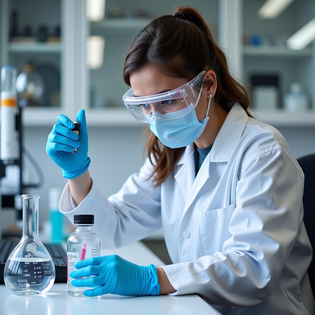 Research Scientist working in a lab.