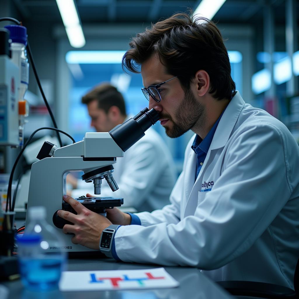 Research Scientist Working in a Lab