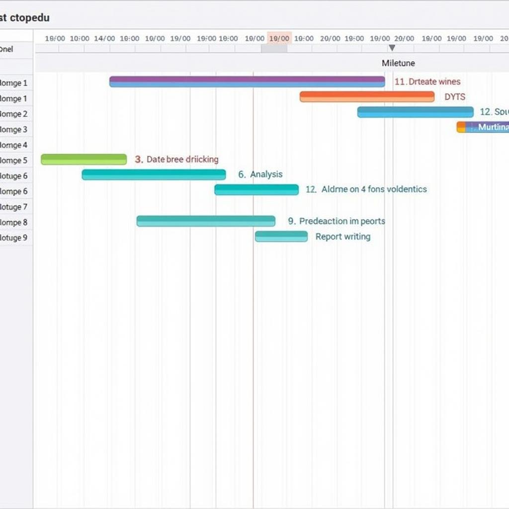 Research Timeline Gantt Chart Example