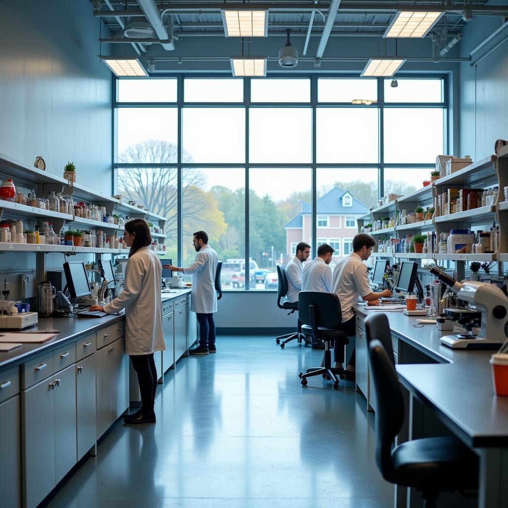 Modern Research University Lab Facilities