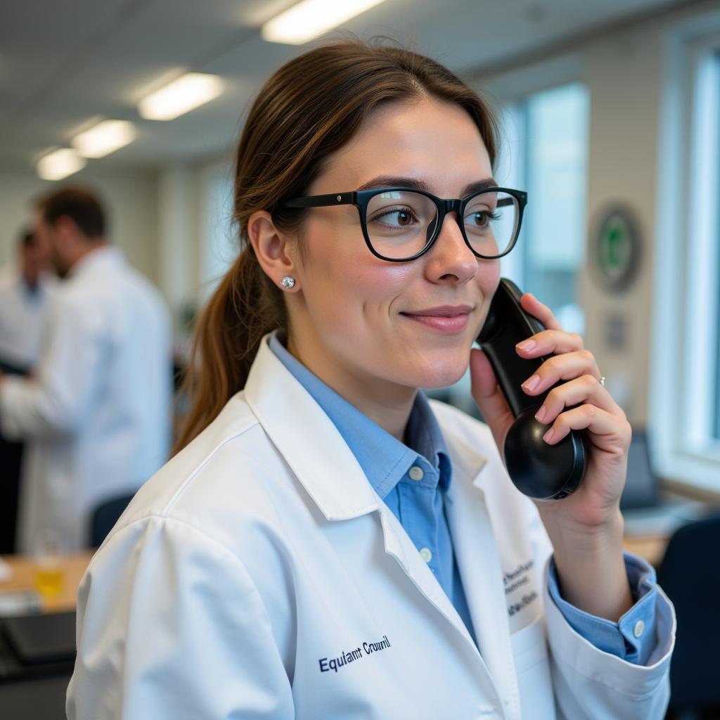 Researcher Contacting the Agricultural Research Council