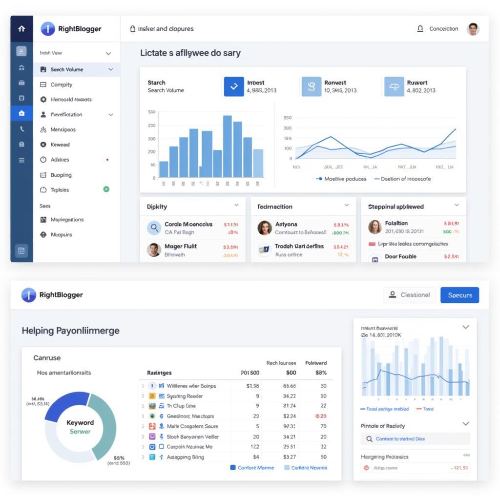 Analyzing Keyword Metrics within RightBlogger