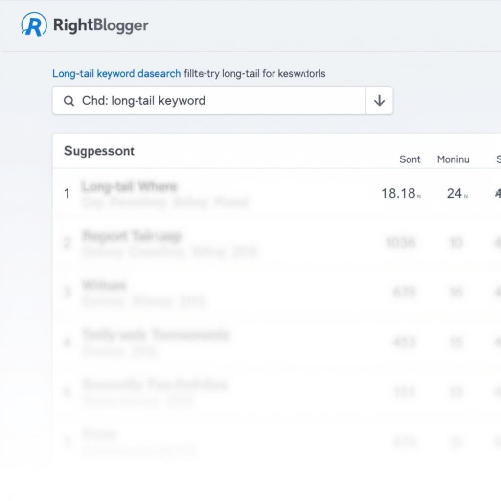 Discovering Long-Tail Keywords with RightBlogger