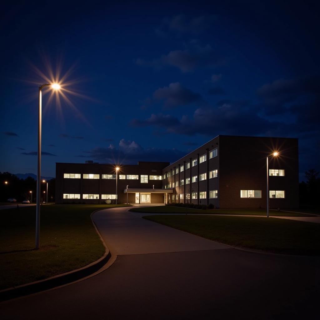 Roberts Pediatric Research Center at Night