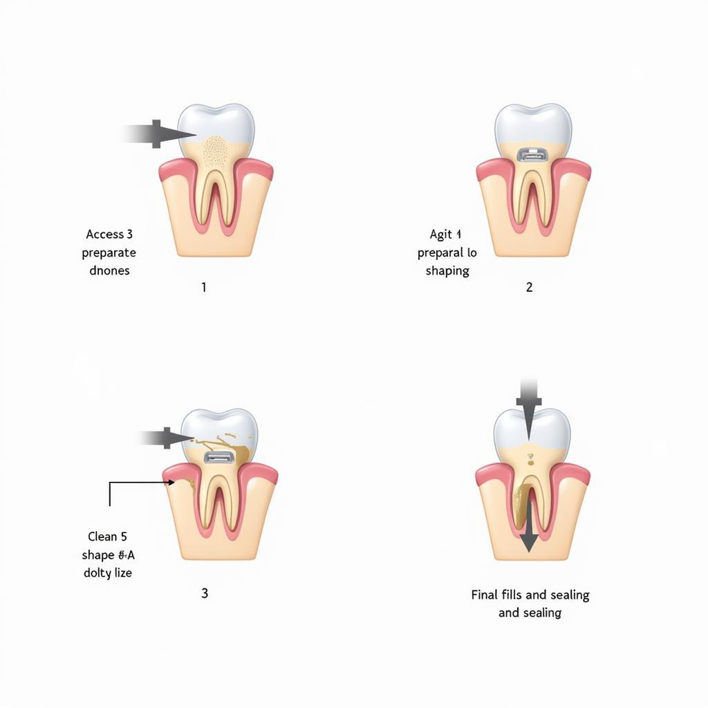 Root Canal Procedure Illustration