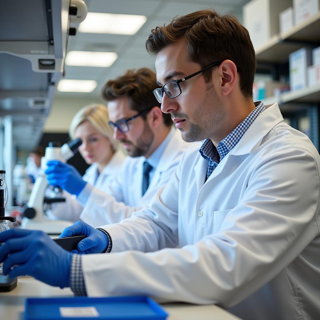 Scientists conducting research at the Mississippi Gulf Coast Research Lab