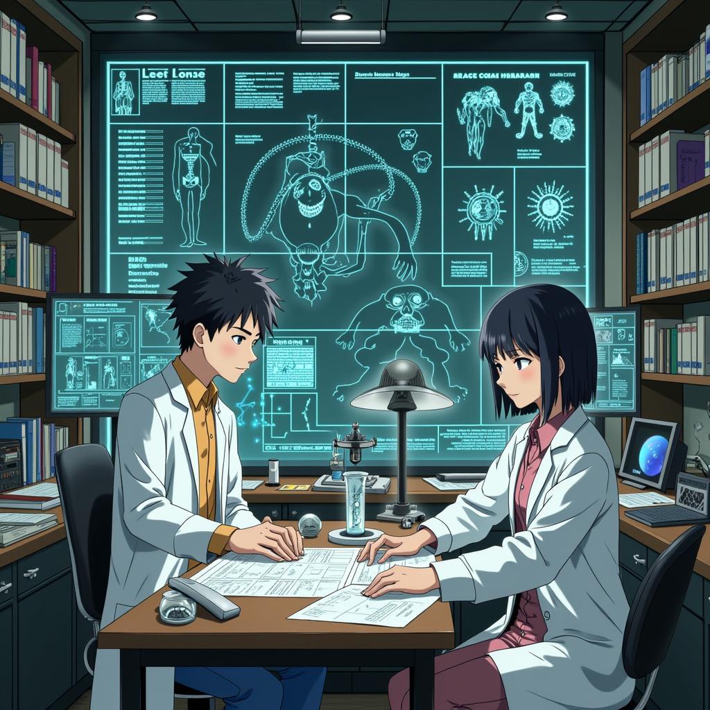 Shinigami Research Institute Scientists at Work