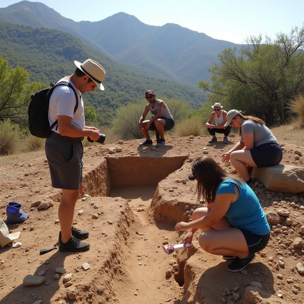 Archaeological Excavation in the Sierra Madre