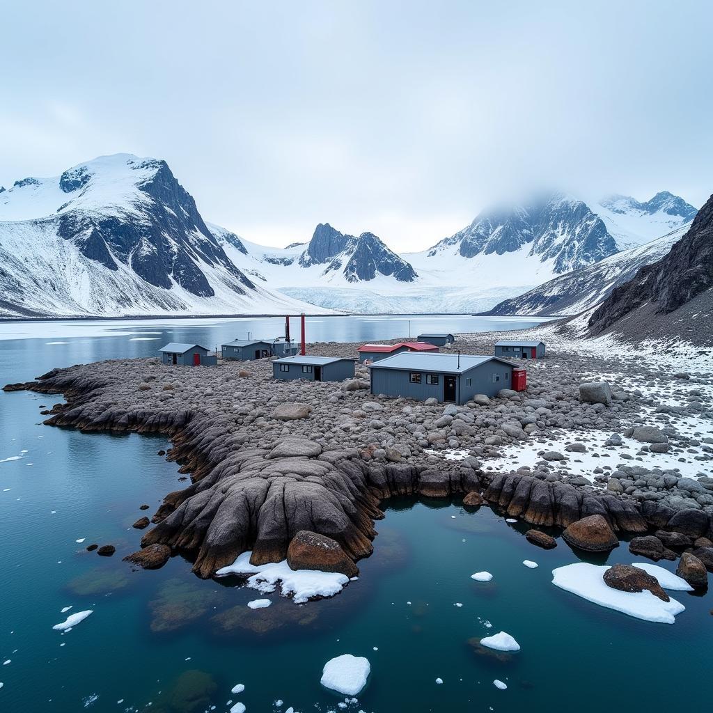 Signy Research Station Aerial View