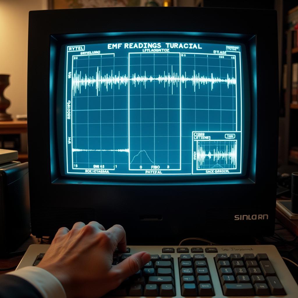 Sinclair research equipment showing EMF readings