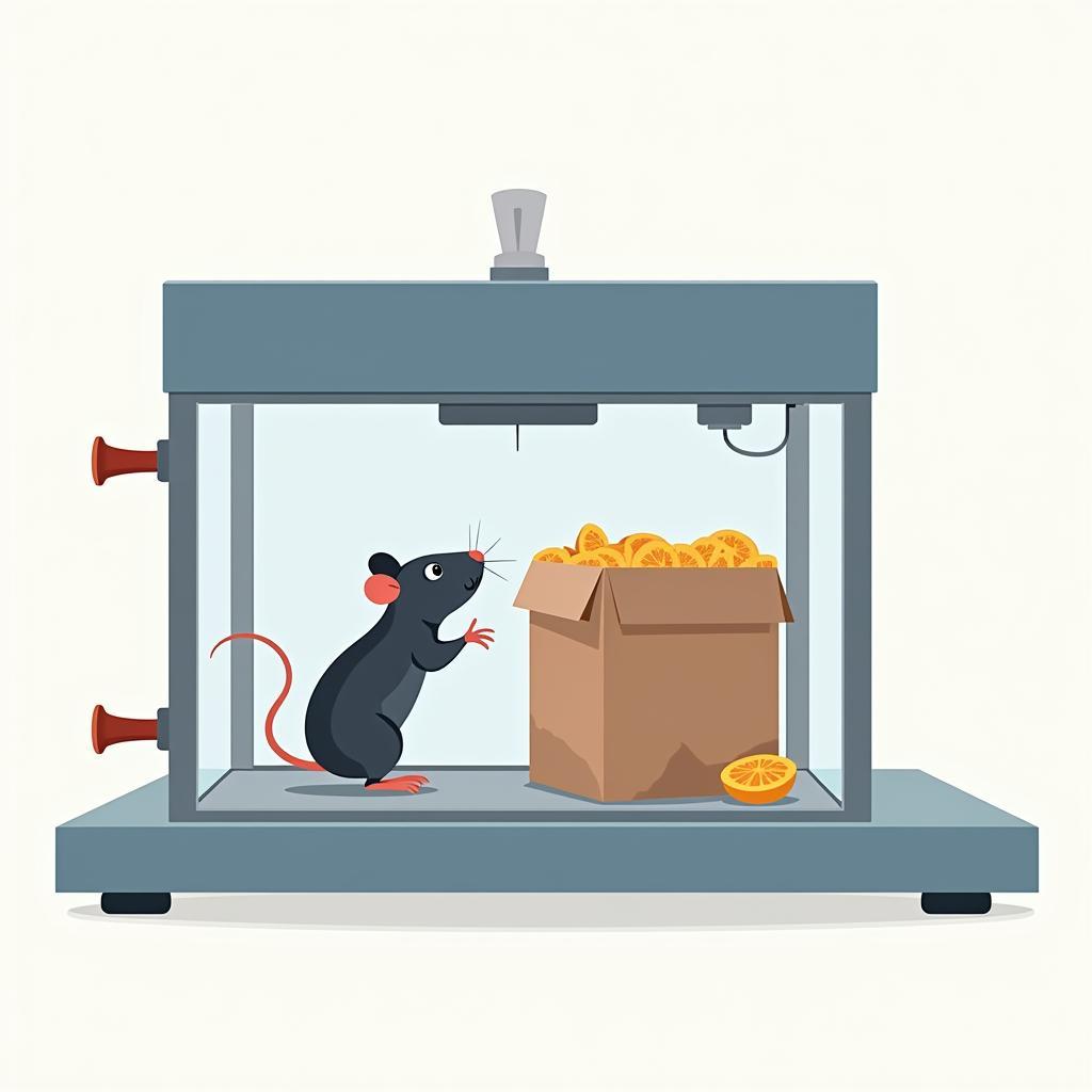 Skinner Box Experiment Demonstrating Operant Conditioning