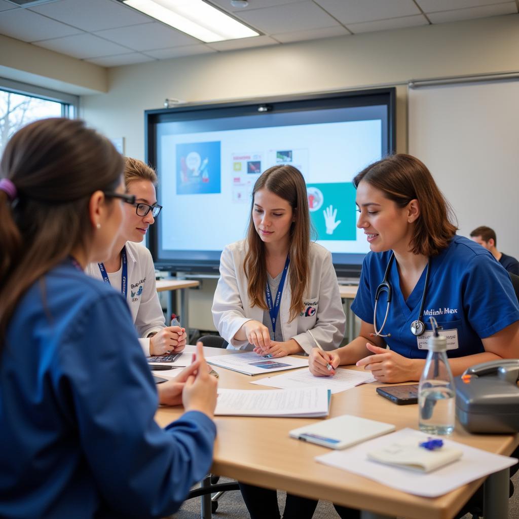 Medical Students Learning at SKMC