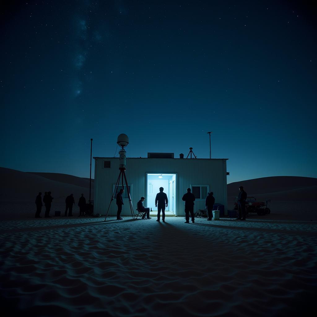 Slumbering Sands Research Team Conducting Investigations in the Desert