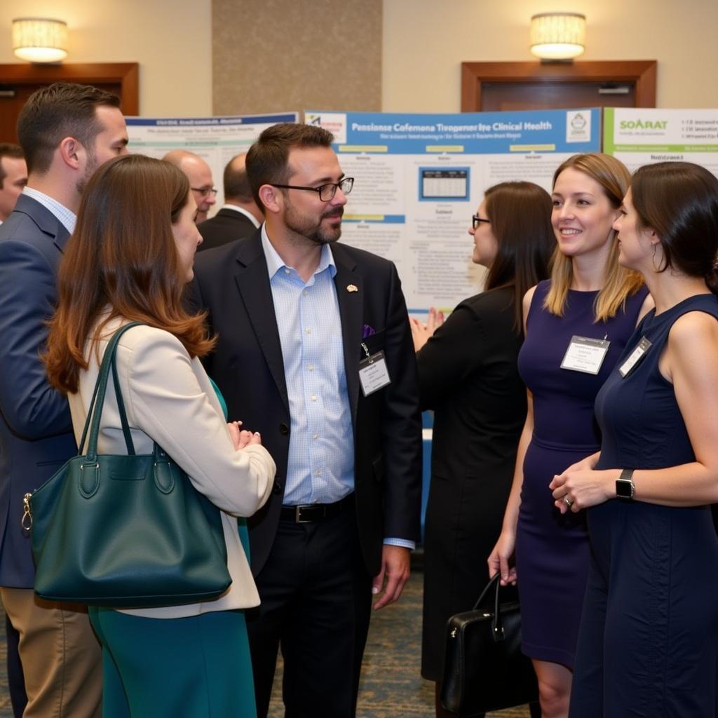 SoCRA Members Networking at a Conference