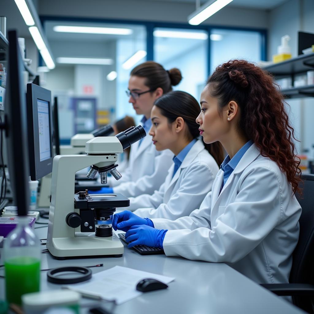 Southwest Research Scientists in a Lab